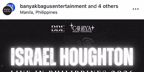 Israel Houghton Live in Philippines 18 Jan 2026