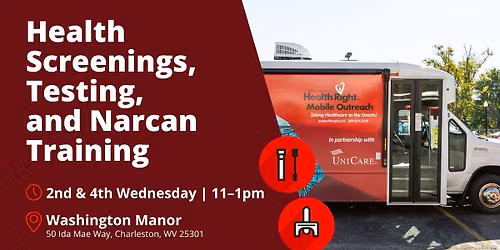 Health Screenings, Testing, and Narcan Training at Washington Manor