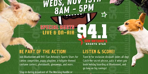 Holiday Kickoff Tailgate Party with 94.1 Sports Stars!