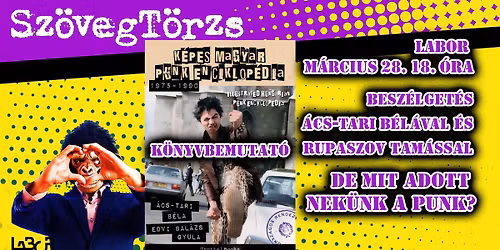 !!PUNK!! K\u00f6nyvbemutat\u00f3 \u00e9s besz\u00e9lget\u00e9s. Mit adott nek\u00fcnk a PUNK?