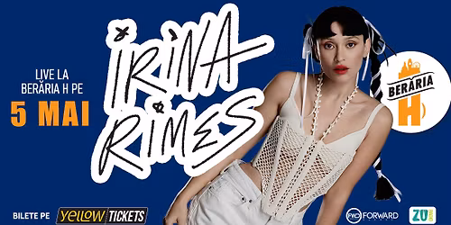 Irina Rimes \u00een concert la Ber\u0103ria H pe 5 mai