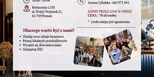 Kolacja Networkingowa \u2013 Buduj relacje w inspiruj\u0105cym otoczeniu! 
