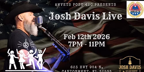 AMVETS Post 420 Presents Ladies Night | Josh Davis Live