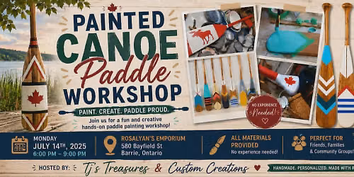 Painted Canoe Paddle Workshop