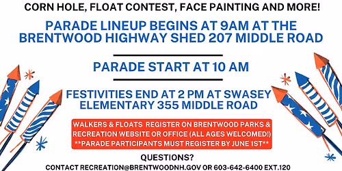 Brentwood's 4th of July Family Parade (250 Years of USA!)