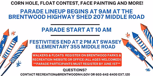 Brentwood's 4th of July Family Parade (250 Years of USA!)