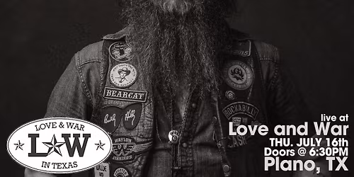 Jeff BearCat Bunch LIVE @ Love and War in Plano, TX wsg\/ Pete Murcott
