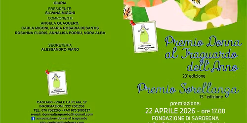 Premio Donna al Traguardo dell'Anno 2026 XXIII edizione