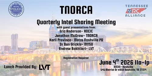 TNORCA Intel Sharing Meeting