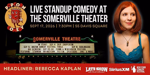 Popcorn Comedy with Rebecca Kaplan (SiriusXM)
