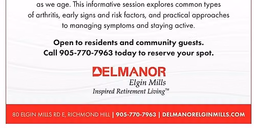 Understanding Arthritis Seminar