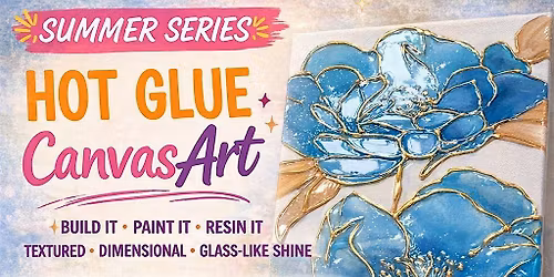 Textured Canvas Art: Halfway to the Weekend Summer Series