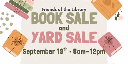Book Sale & Yard Sale - Pelion Library 