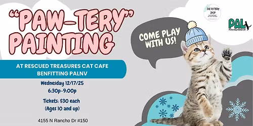 "Paw-Tery" Painting Benefitting PALNV