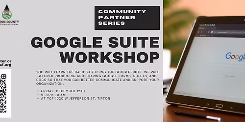 Community Partner Series-Google Suite Workshop