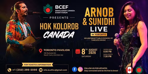 Hok Kolorob Canada Featuring Arnob