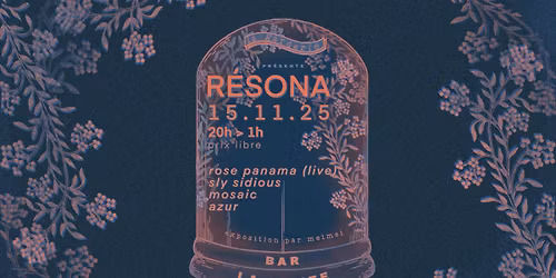 \ud83c\udf00 R\u00c9SONA \u2014 Soir\u00e9e techno introspective \u2014 La Garderie 