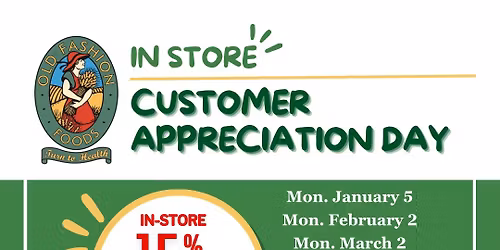 Customer Appreciation Day - In-Store
