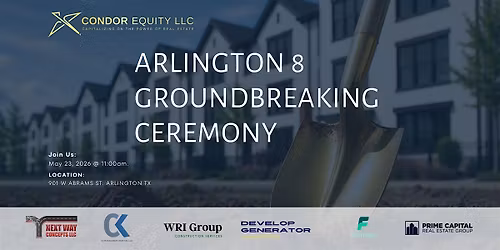 Arlington 8 townhome Groundbreaking Ceremony