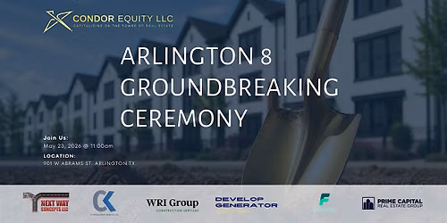 Arlington 8 townhome Groundbreaking Ceremony