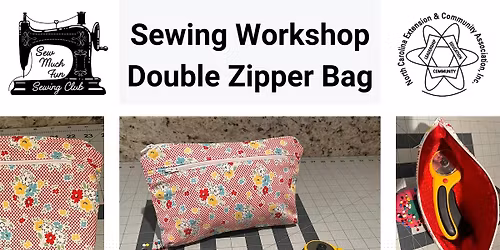 Sewing Make & Take: Double Zipper Lined Bag
