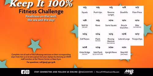 Keep It 100% Fitness Challenge