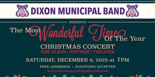 Dixon Municipal Band Annual Christmas Concert