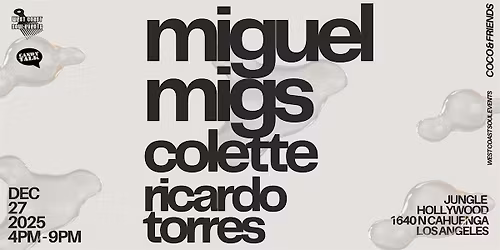 Miguel Migs, Colette and Ricardo Torres at Jungle Hollywood