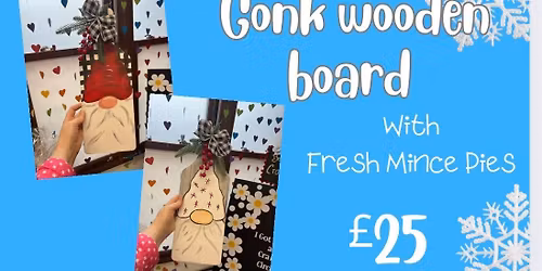 Gonk wooden board painting