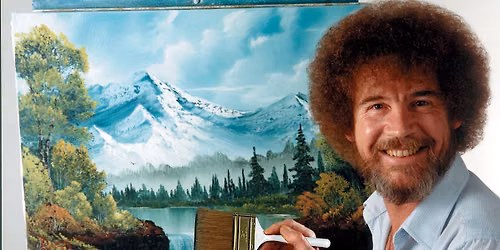 Bob Ross inspired paint night