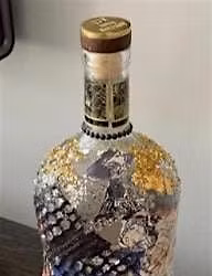 Father's Day Art Workshop: Decoupage Whiskey and Wine Bottles