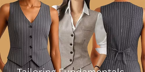 Tailoring Course: Vest Edition (6-week Course\/Wednesdays May 6-June10)