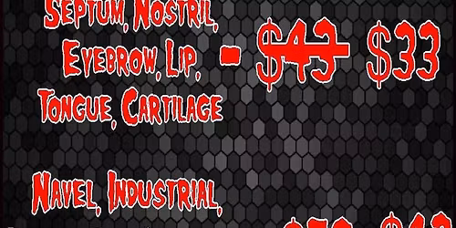 \u203c\ufe0f MEMORIAL DAY PIERCING SPECIAL \u203c\ufe0f