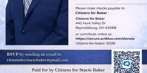 Stacie Baker For Ohio Senate 3rd District Campaign Fundraiser 