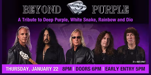 Beyond Purple: A Tribute to Deep Purple, Whitesnake, Rainbow, & Dio! at Jergels