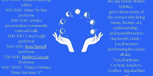 Haywood County Women Music & Makers Winter Market