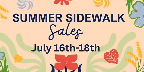 Summer Sidewalk Sales
