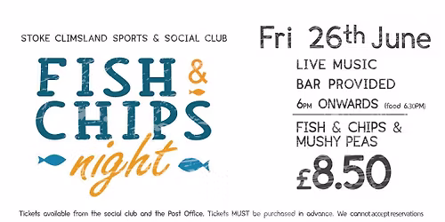 **FISH & CHIPS NIGHT**