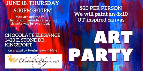 Paint Party at Chocolate Elegance