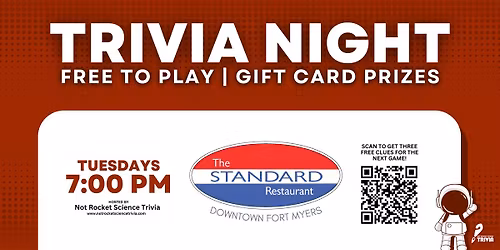 Fort Myers Trivia Night | The Standard Restaurant Downtown Fort Myers