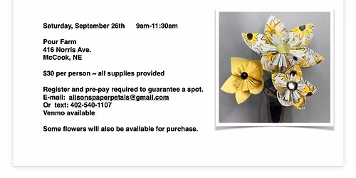 Paper Petals class