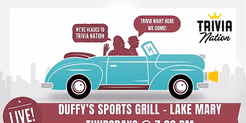 General Knowledge Trivia at Duffy's Lake Mary - $100 in prizes!