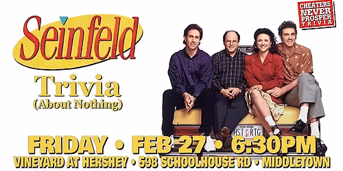 Seinfeld trivia at The Vineyard at Hershey