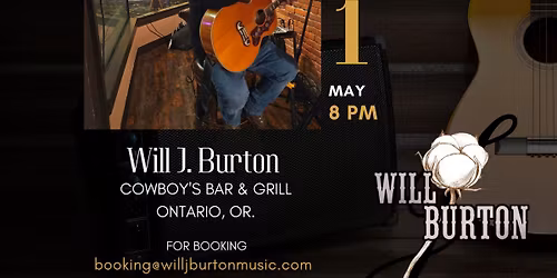 Will J. Burton LIVE @ Cowboy's Bar & Grill