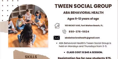Tween Social Skills Group
