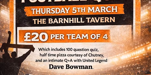 Football Quiz in aid of Dundee United Community Trust