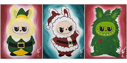 Christmas Labubu - Paint and Sip in Houston | Classpop!\u2122