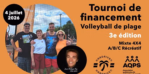 Tournoi de financement Beach Volleyball 4x4 mixte - AQPS