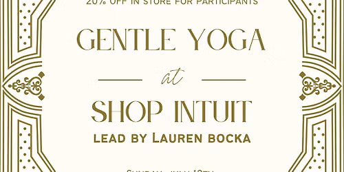 Gentle Yoga @ Shop Intuit