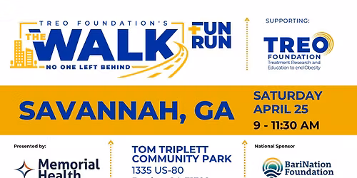 TREO Foundation's The Walk +FunRun - Savannah, GA